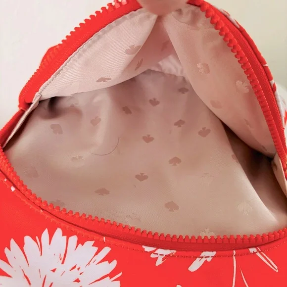 Kate Spade Karissa Medium Orange and White Floral Backpack